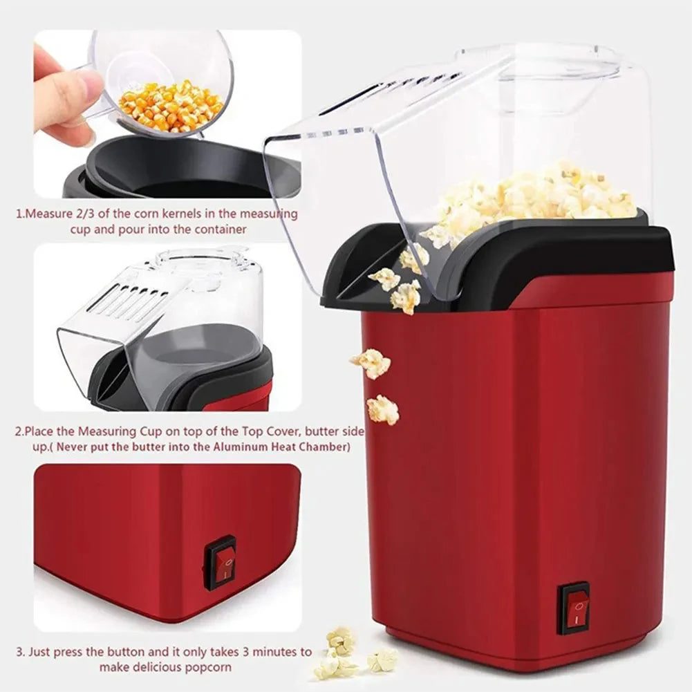 Electric Air Popcorn Maker – Fast Oil-Free Popcorn