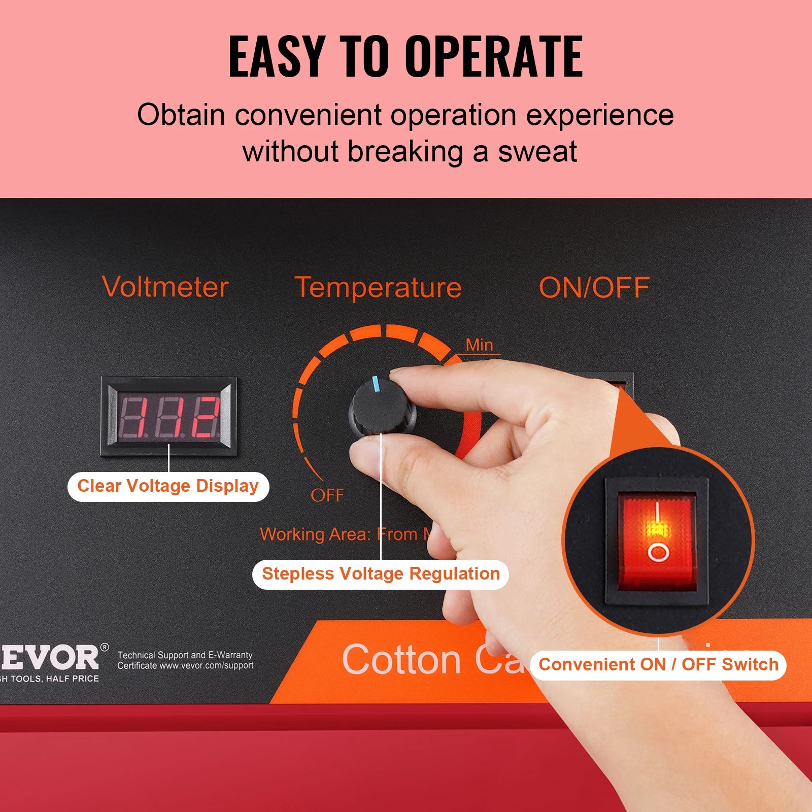 Commercial Cotton Candy Machine – 1000W Stainless Steel