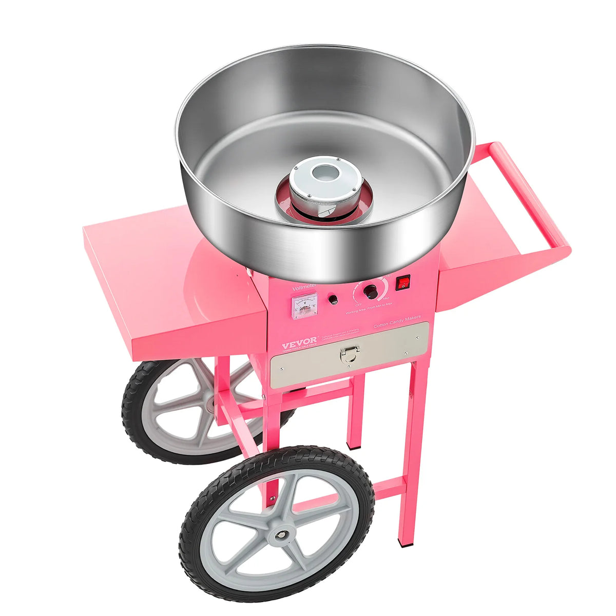 Commercial Cotton Candy Machine with Cart – 20.5" Bowl